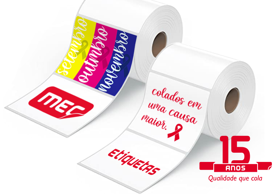 Produtos MEC Etiquetas: etiquetas adesivas, tags, pulseiras hospitalares, fitas ribbon e impressoras térmicas